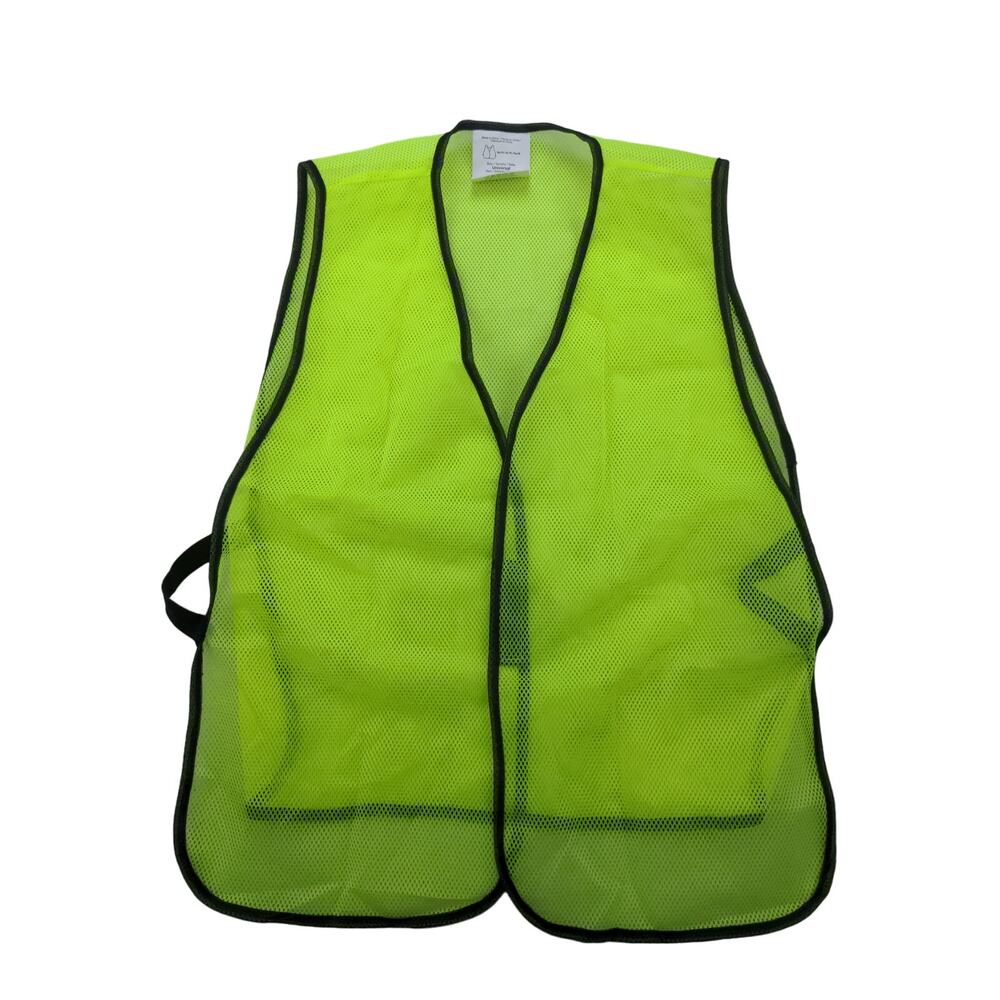 Grainger Safety Vest Neon Yellow 1YAC5D Size Universal 100% Polyester